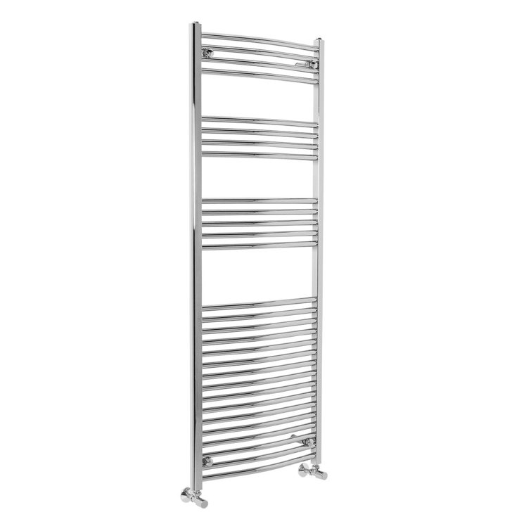 Belfry Heating Vandyke Curved Towel Rail Dual Fuel Heated Towel Rails Wayfair.co.uk